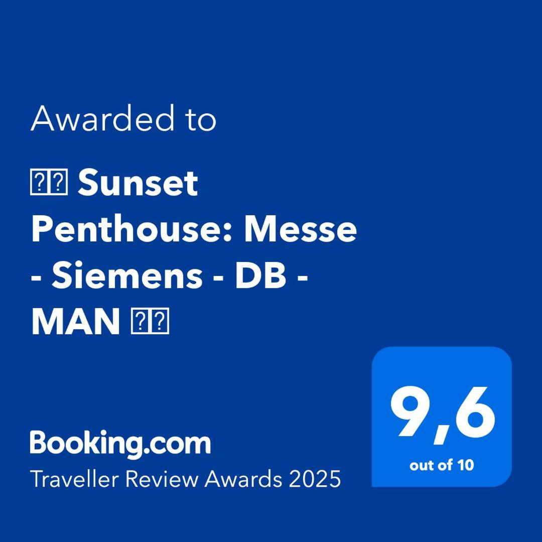 Ferienwohnung ⸨⸩ Sunset Penthouse: Messe - Siemens - Db - Man ⸨⸩ Nürnberg Exterior foto